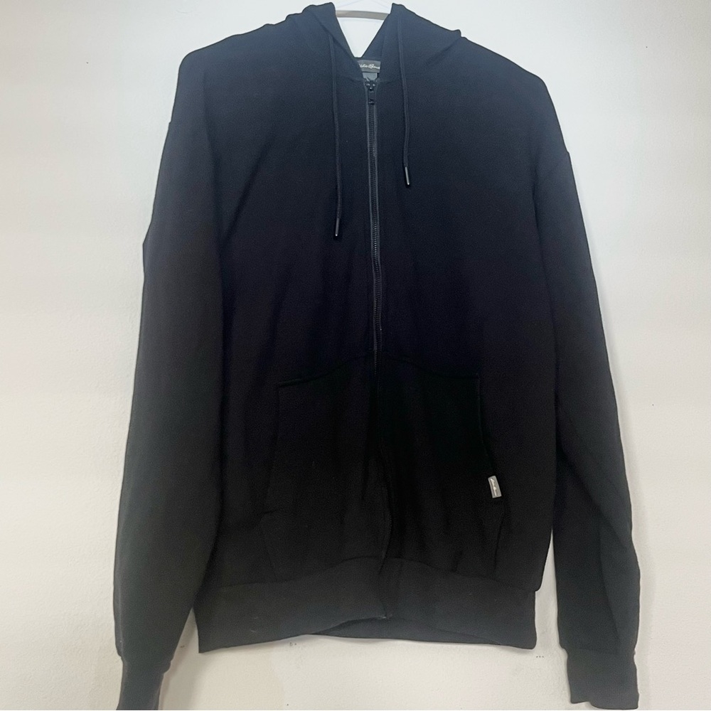 Eddie Bauer Men's Black Zip-Up Sweater